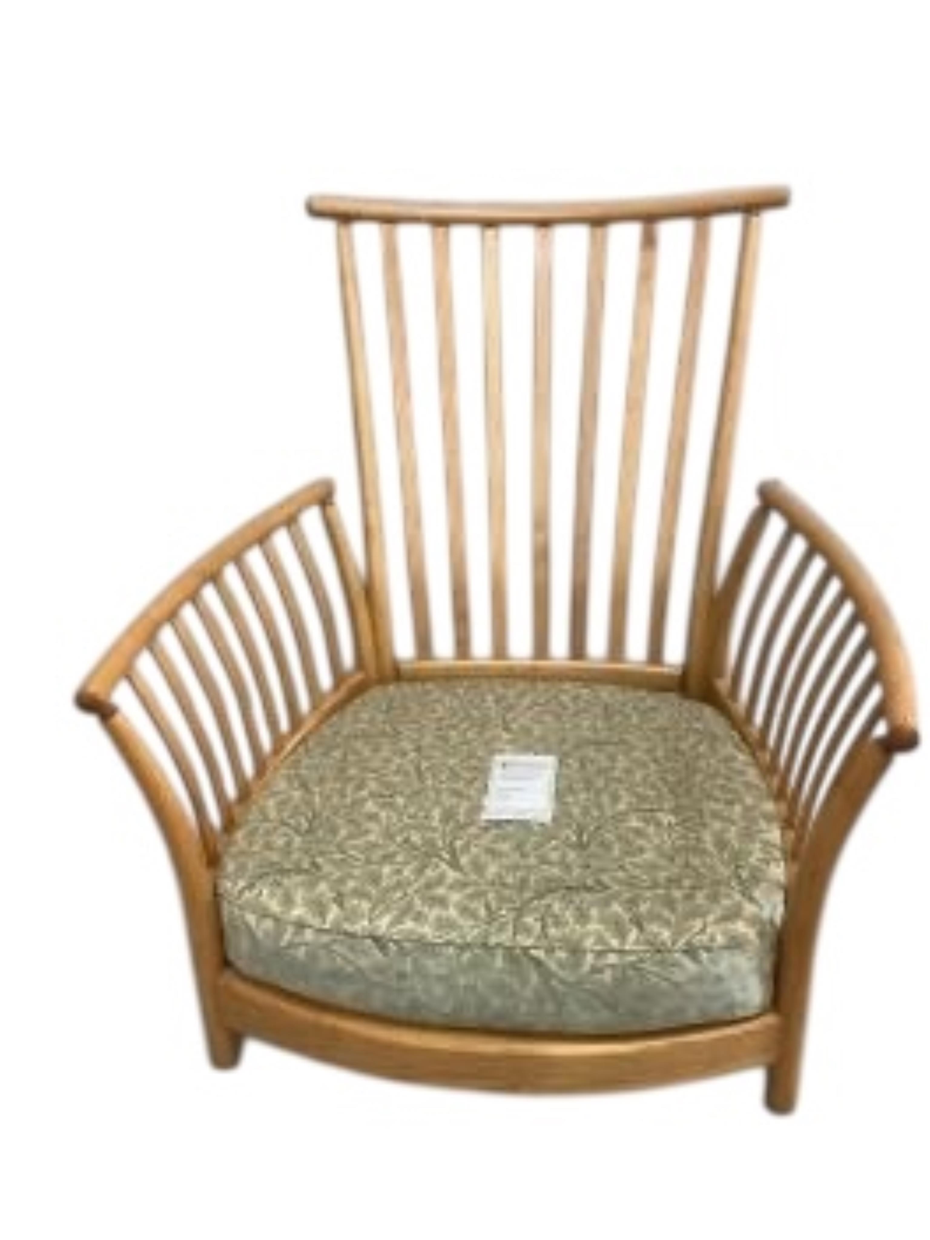An Ercol ash Renaissance high back armchair, width 89cm, depth 90cm, height 98cm